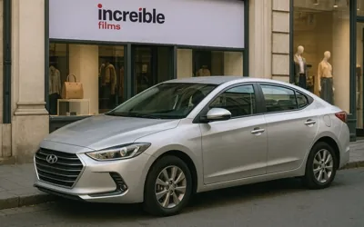 Cámara de cine sobre trípode